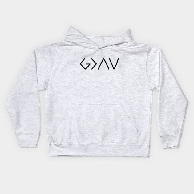 Buy Christian Shirts - God Is Greater Kids Hoodie by Chanelle Queen 